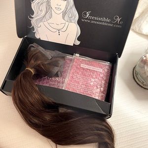 24” Remy Hair Clip-In Extensions 200g Medium Brown